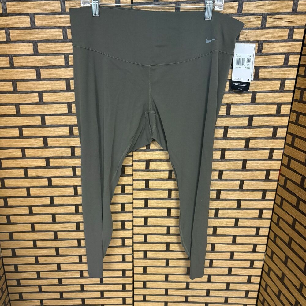 Nike Olive 7/8 Length High Rise Leggings Size 1X